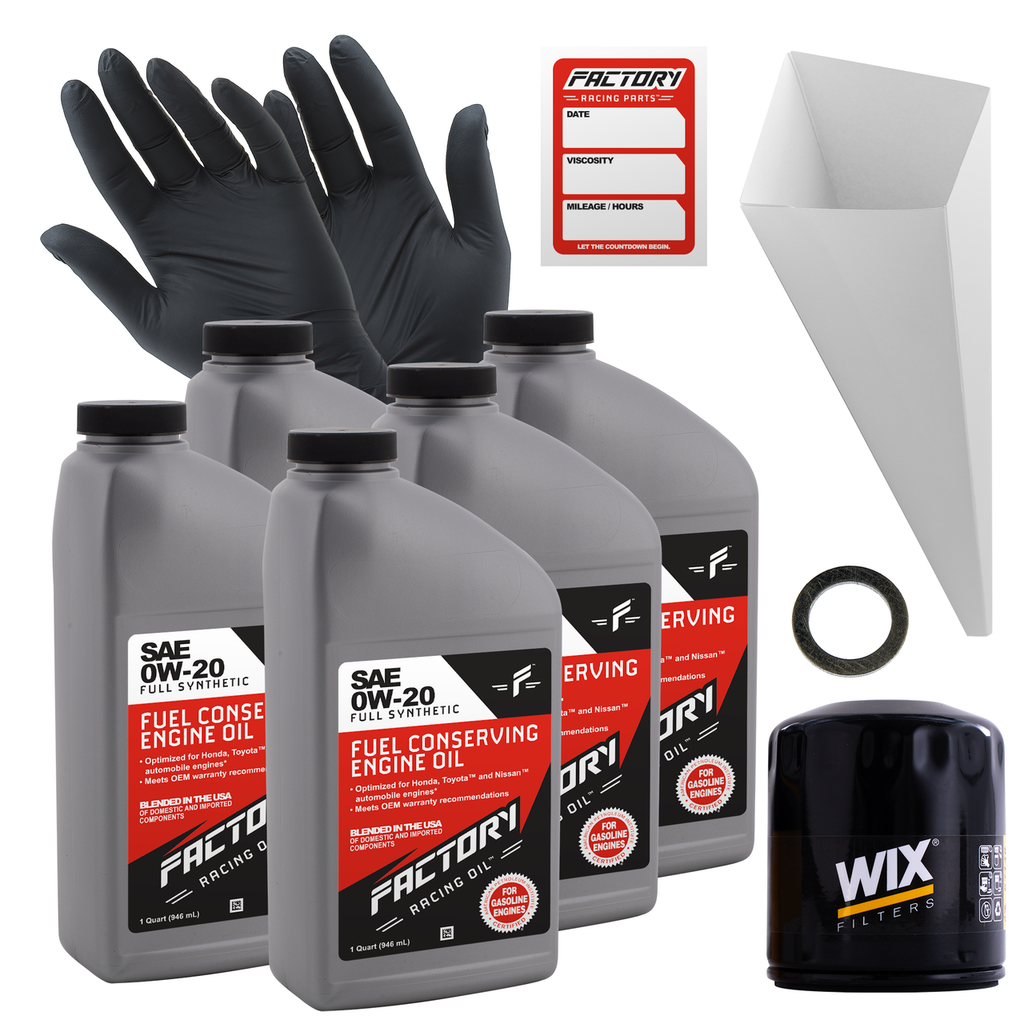 Oil Change Kit For Mazda MX-5 Miata 2.0L L4 2011-2015 0W-20 Full Synthetic Oil - 5 Quarts