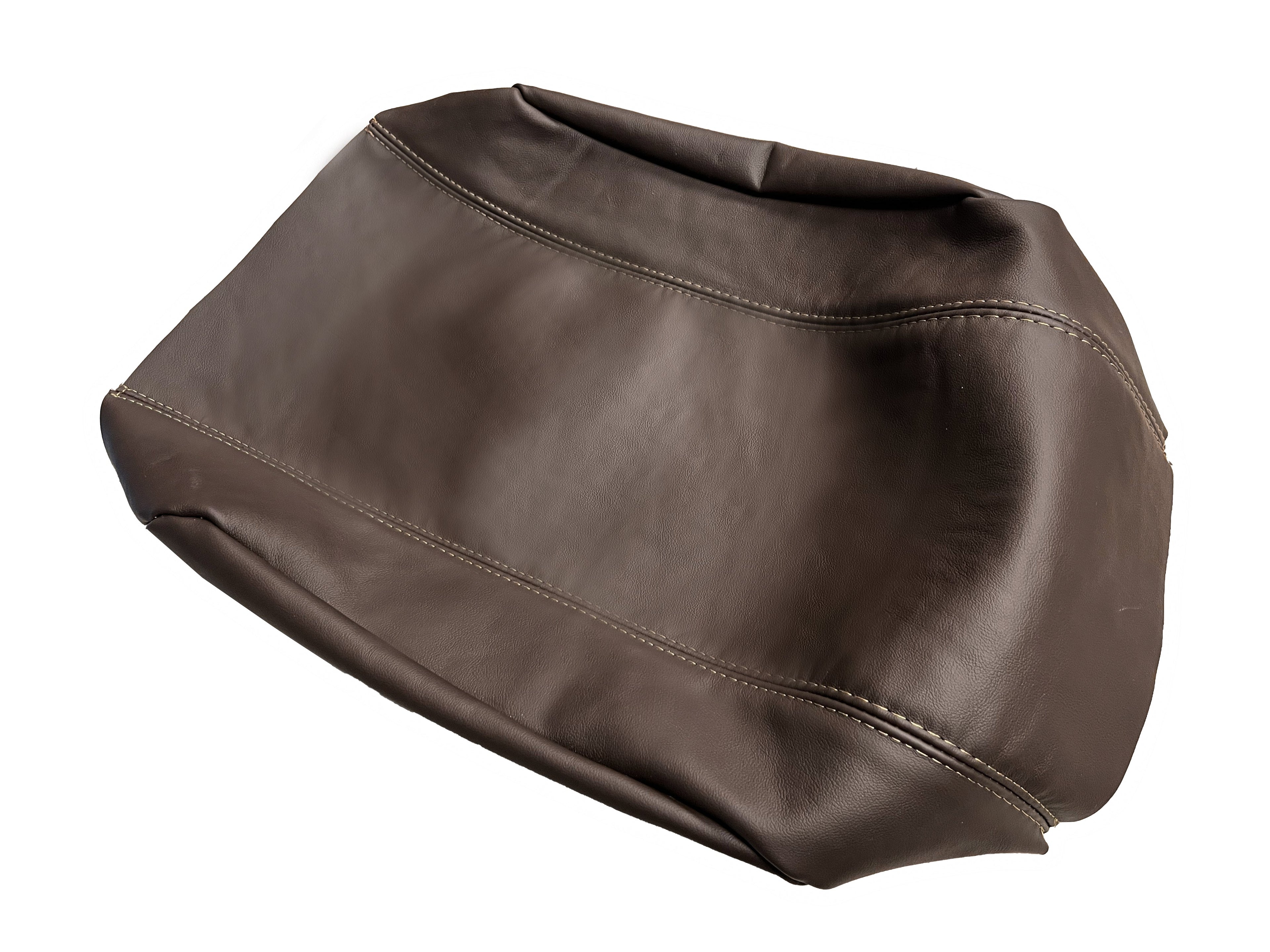 Canyon Brown PU Leather Console Armrest Cover For Dodge Ram 2009 2010 2011 2012 2013 2014 2015 2016 2017 2018